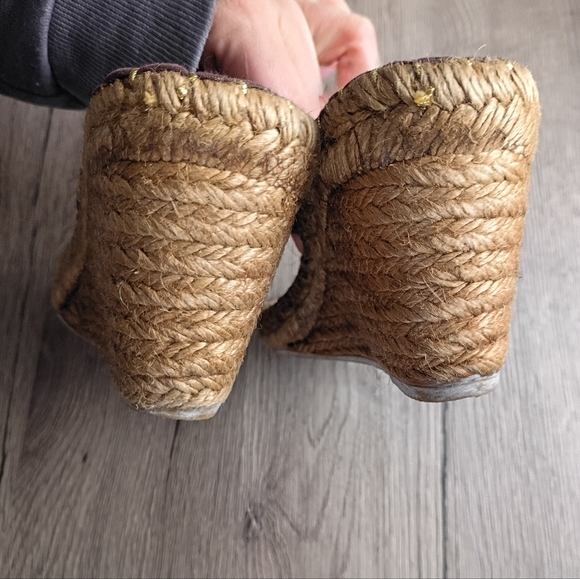 Burberry Brown Wedge Sandals - Picture 7 of 10